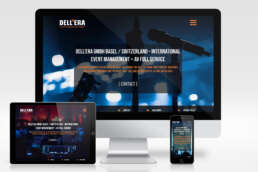 Design der Website der Eventagentur &laquo;Dell'Era&raquo;